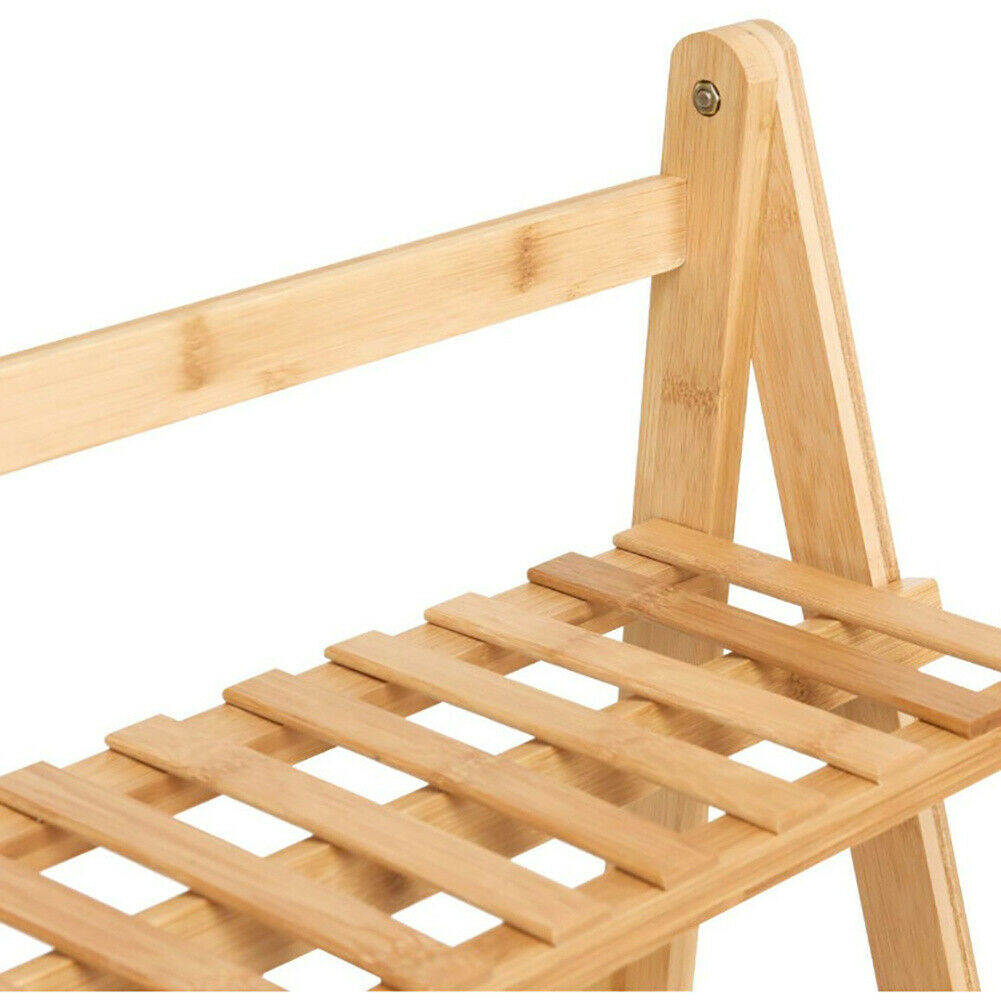 3 Tier Flower Plant Pot Shelf Stand Display Ladder Garden Rack Step Style Wooden