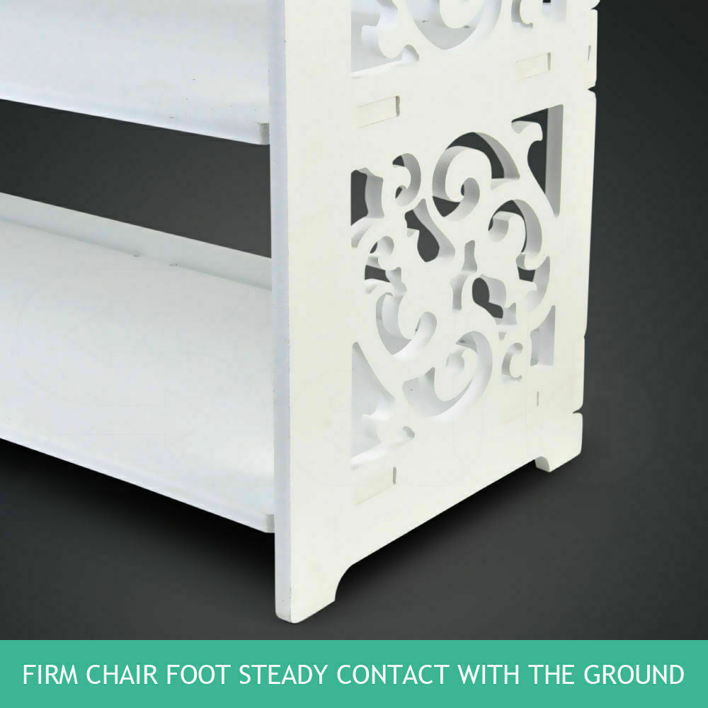 3/4/5/6 Tiers Shoe Rack Storage Shelf Display Stand Organiser Unit Cabinet White