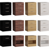 Bedside Chest 1 2 3 Drawer Wood Bedroom Storage Furniture Cabinet Unit