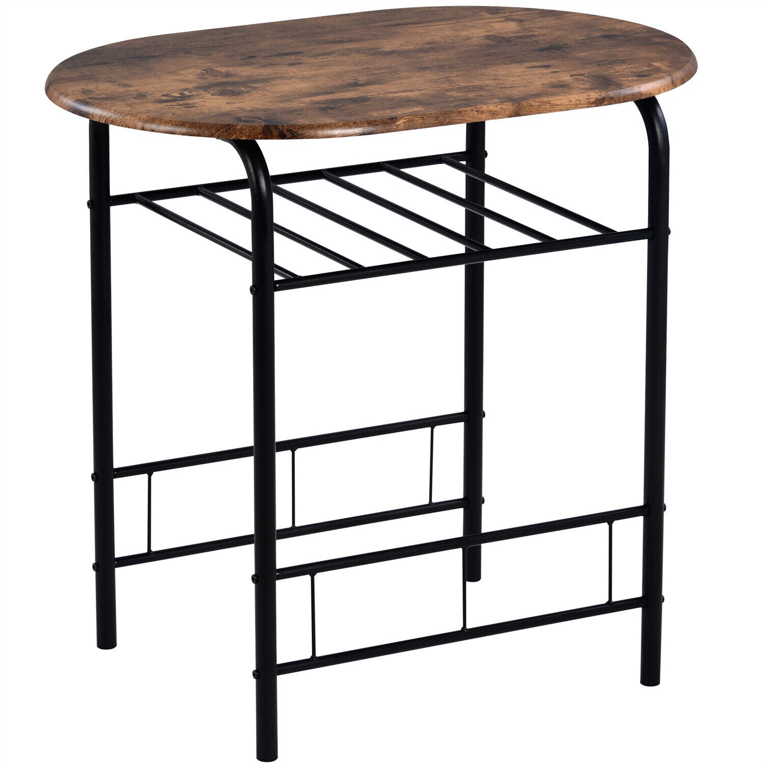 3Pcs Dining Table &Chairs Set for Kitchen Dining Room Breakfast Furniture Set HT