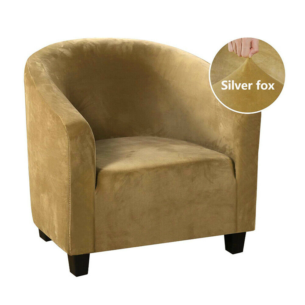 Tub Chair Covers Slipcovers Elastic Polyester Fabric Armchair Sofa Seat Covers