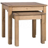 Panama Nest of 2 Tables Solid Waxed Pine Rustic Ornament Lamp Living Room Units