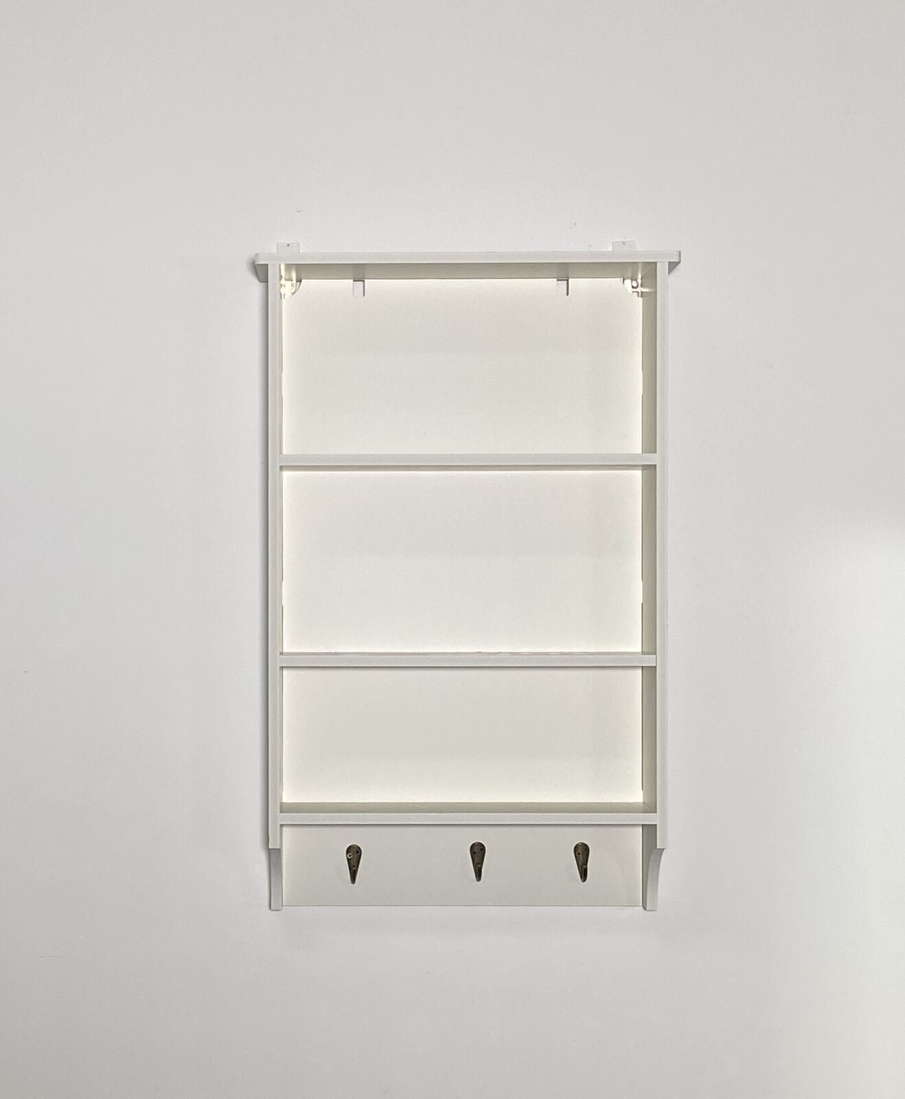 3 Tier Floating Wall Shelves Display Storage Shelf Wall Mounted Wood Unit Rack