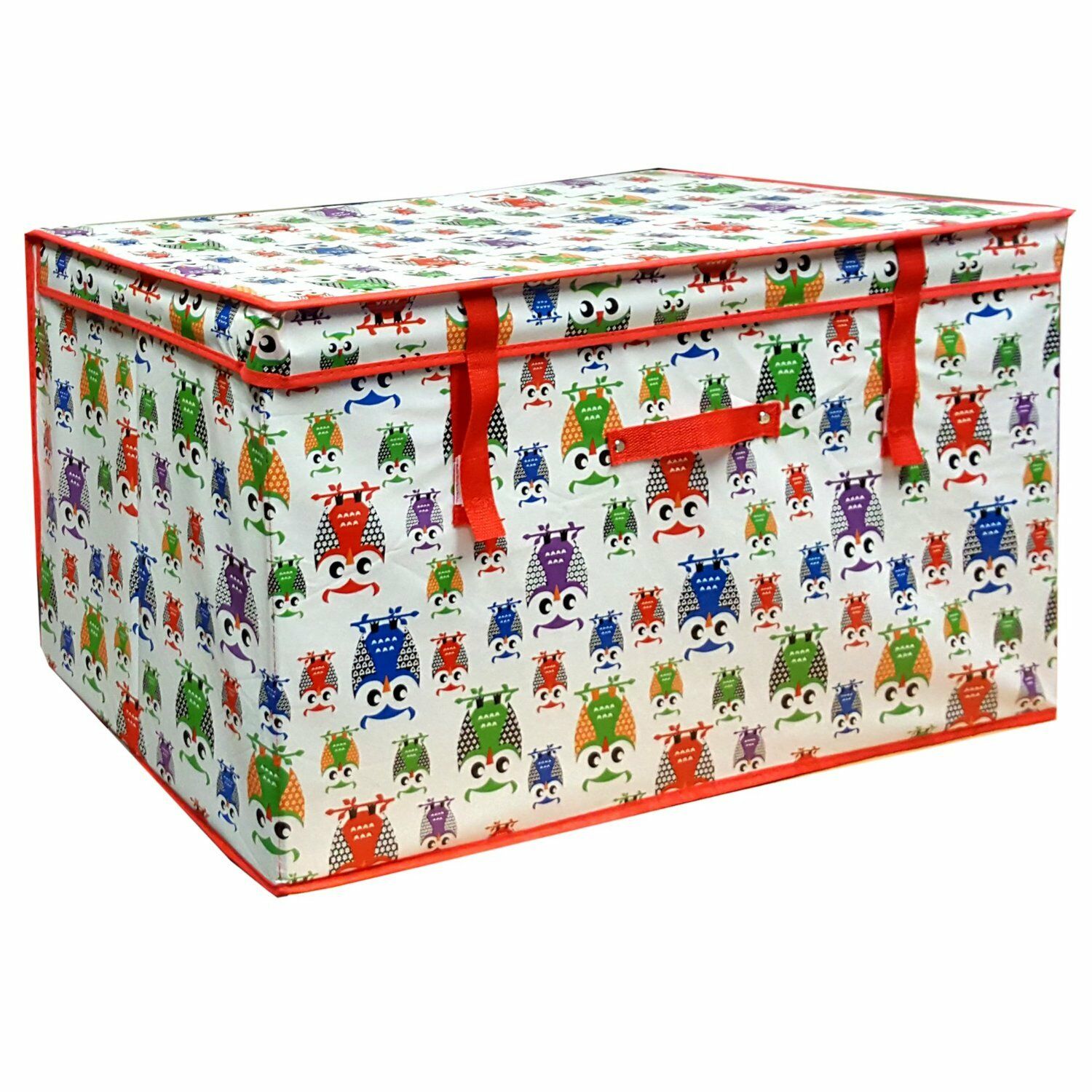 LARGE TOY BOX KIDS BOYS GIRLS STORAGE SEAT STOOL BOOKS CLOTHES CHEST CHILDREN