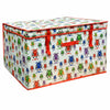LARGE TOY BOX KIDS BOYS GIRLS STORAGE SEAT STOOL BOOKS CLOTHES CHEST CHILDREN