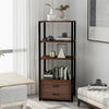 4-Tier Bathroom Floor Cabinet tall cabinets Storage Bookcase Cabinet Storage Cup