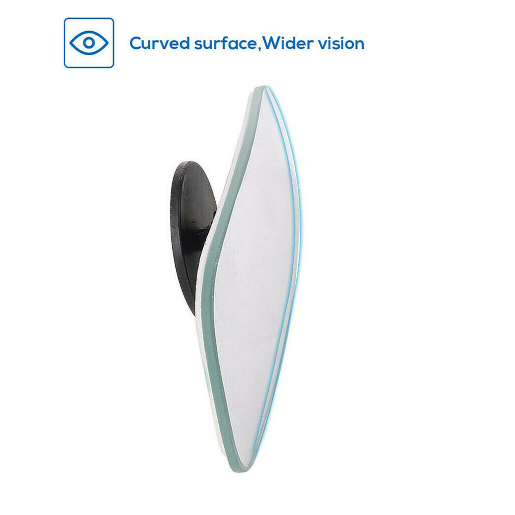 2X Universal Car Auto 360° Wide Angle Convex Rear Side View Blind Spot Mirror UK