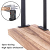 3 Tier Wood Rectangular Floating Shelf Wall Shelf Corner Shelf Book Art Storage