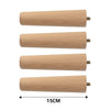4 x Wooden Table Legs Tapered Pine Beech Ash Table Chair Stool Chest Sofa 4 Size