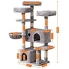 Large Cat Tree Activity Centre Multilevel Scratching Post Kitten Climbing Tower