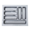 CUTLERY TRAY INSERT KITCHEN DRAWER QUALITY ABS BOX ORGANISER STORAGE GREY