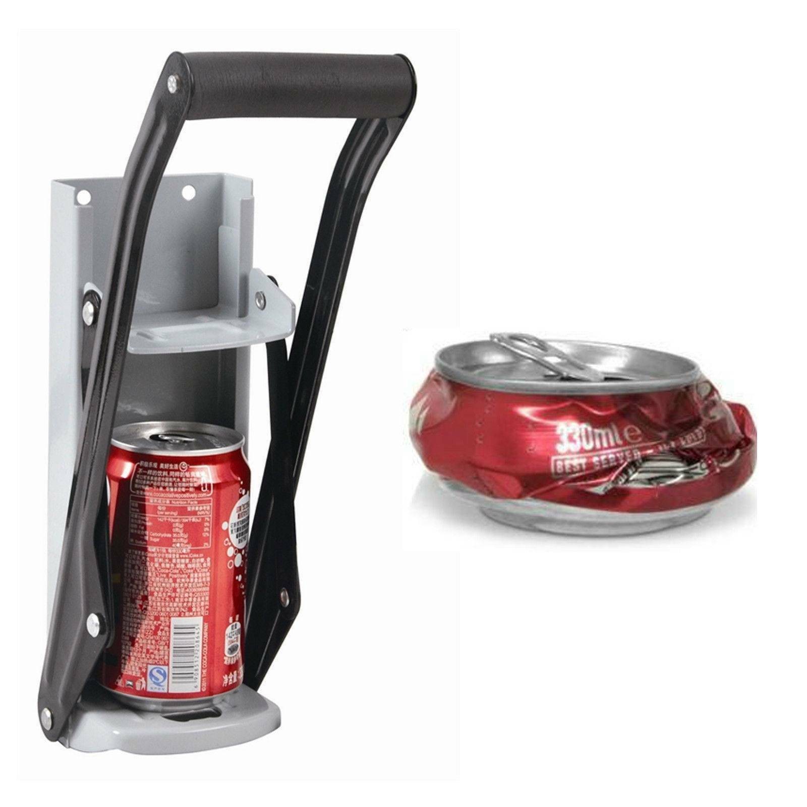16OZ LARGE TIN CAN CRUSHER WALL MOUNTED BOTTLE OPENER RECYCLING TOOL 500ML