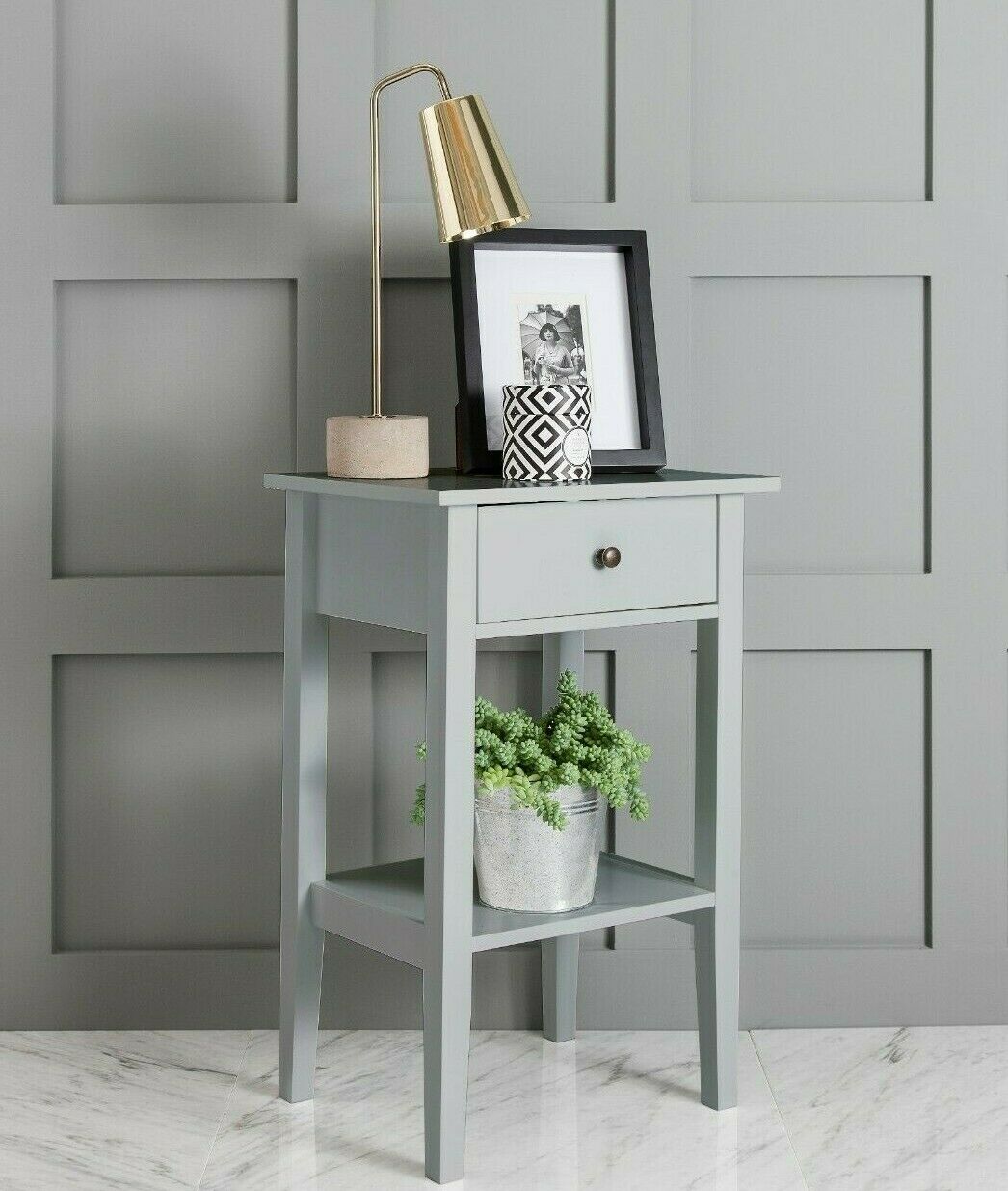 Grey Trend Bedside Cabinet side table