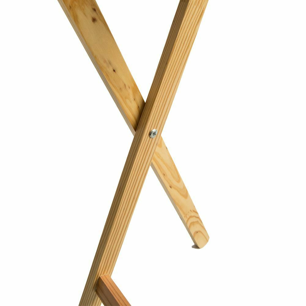 Folding Snack Table Wooden Natural Desk Foldable Portable Dining Laptop Coffee