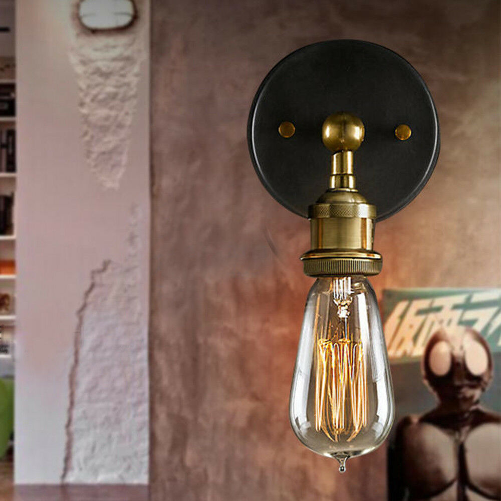 Modern Vintage Retro Industrial Rustic Sconce Wall Light Lamp Fitting Fixture