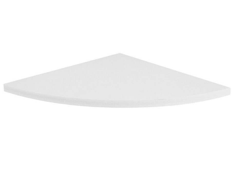 3 Set White Floating Corner Shelf Wooden Wood Unit Wall Storage Bookcase Display