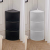 3 Tier Wooden Storage Shelf Corner Shelving Unit Free Standing Display Organizer