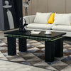 Rectangle LED Wood Tea Table End Side Table Nested Coffee/End Tables Living Room