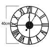 EXTRA LARGE ROMAN NUMERALS SKELETON WALL CLOCK BIG OPEN FACE ROUND 40/60/80CM