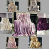 Throw over bedspread Shiny Crushed Velvet Sofa or bed Cushion Cover 8 colours
