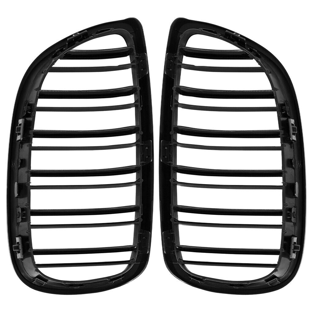Car Front Bumper Grille Front Kidney Grill for BMW E92 2006-2009 3 Series Gloss