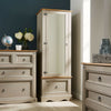 Grey Corona Pine Bedroom Furniture Wardrobe Chest of Drawers Ottoman Bedside