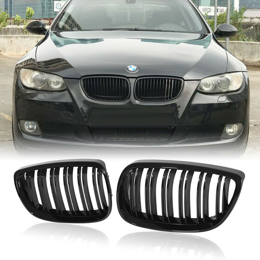 Car Front Bumper Grille Front Kidney Grill for BMW E92 2006-2009 3 Series Gloss