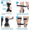2x Power Lift Joint Support Knee Brace Pad Rebound Spring Force Running Kneepad