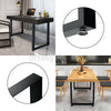 2x Industrial Steel Table Legs Metal Square Shape Dining/Bench/Coffee Table Desk