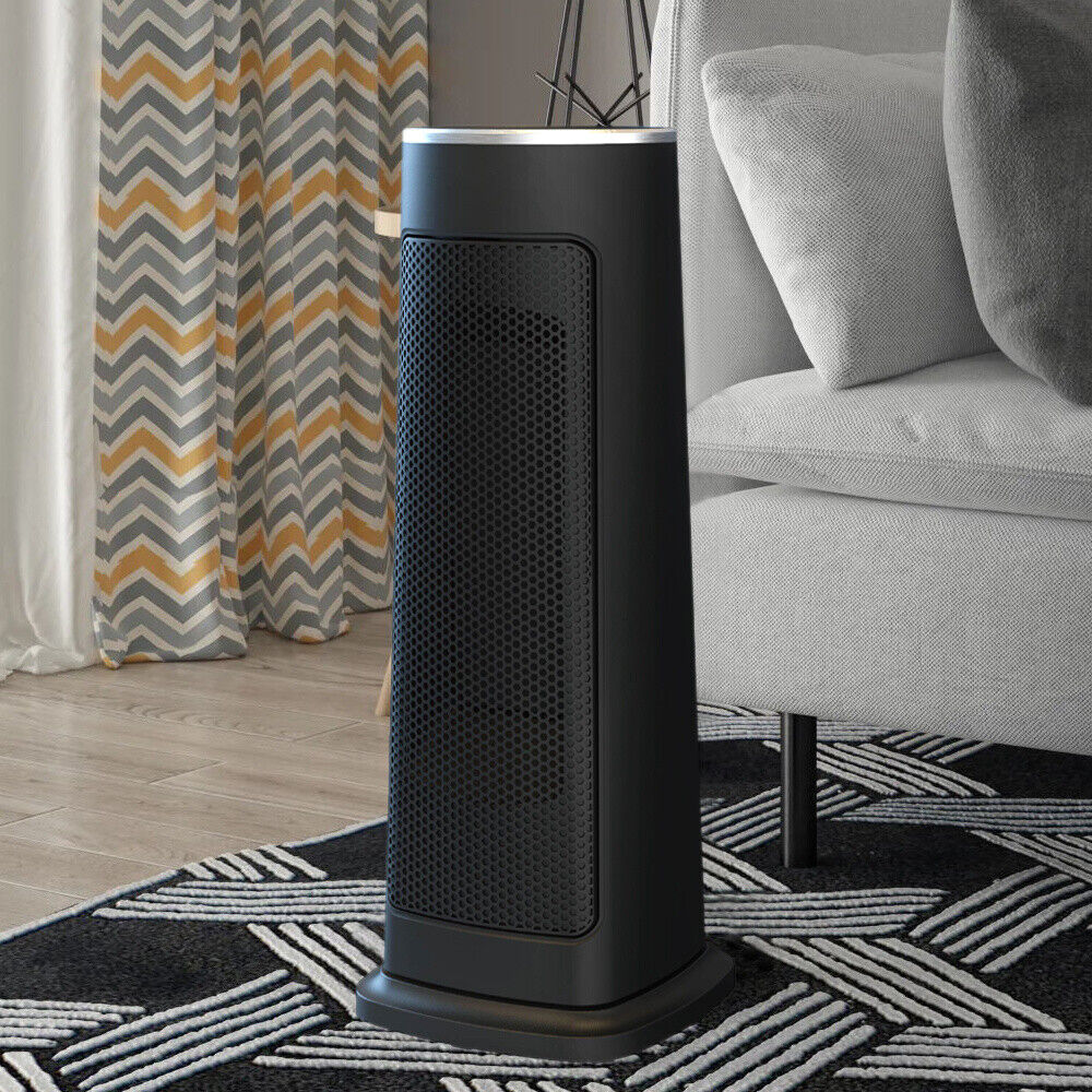 2000W PTC Ceramic Tower Space Heater Oscillating Warm Touch Screen/Timer/Remote