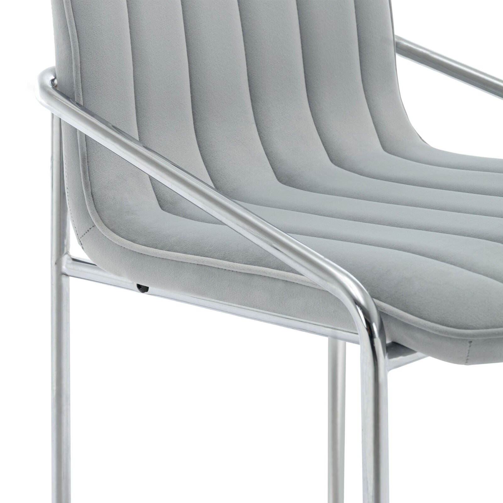 Set of 6 Velvet Dining Chairs Upholstered Leisure Accent Armchairs Chairs HT