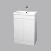 600mm Bathroom Vanity Unit Basin Sink Storage Floor Standing Cabinet Gloss White