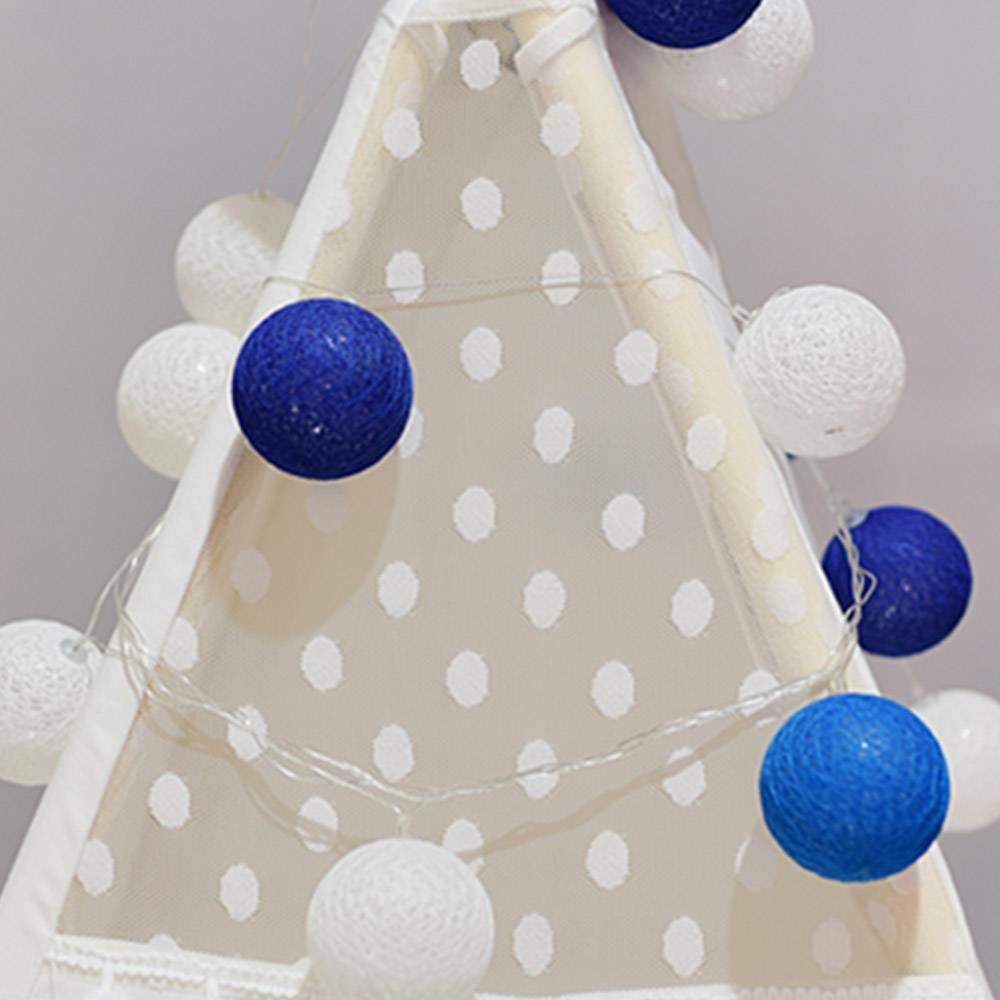 Large Canvas Kids Teepee White Tent Childs Indoor Outdoor Play House Gift