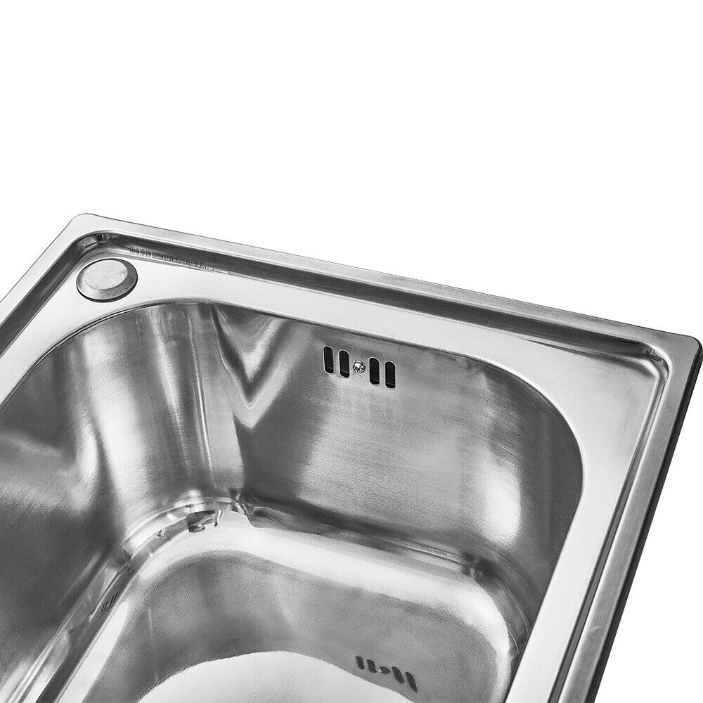 Stainless Steel Kitchen Sink Commercial Catering Single Double Bowl Drainer Kit