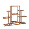 Wooden Plant Stand 6 Tiers Updated Solid Pot Shelf Flower Bonsai Rack Display UK