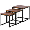 Nesting Coffee Table Set 3 End Tables Stacking Side Tables Nesting Living Room