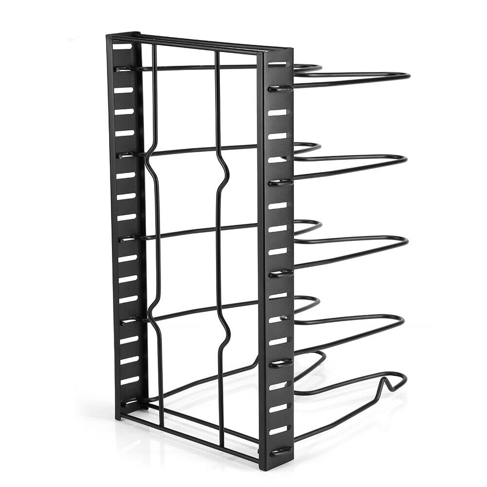 5-Tier Pot Storage Rack Pan Stand Saucepan Holder Cookware Organiser Kitchen