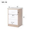 Bedside Table Storage Cabinet Chest of Drawers, 3 Drawers For Bedroom