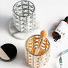 CRYSTAL MAKE UP BRUSH STORAGE BUCKET PENS/PENCILS HOLDER DESKTOP ORGANIZER DECOR