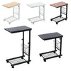 Adjustable Sofa Side End Coffee Table With Wheels C-Shaped Laptop Notebook Desk