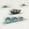 Floating Wall Shelf Wood Effect Shelving Shelves Unit Kit Display Home Office