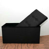 2 SEATER LARGE FOLDING STORAGE OTTOMAN BENCH SEAT BLANKET TOY BUTTON CHEST BOX