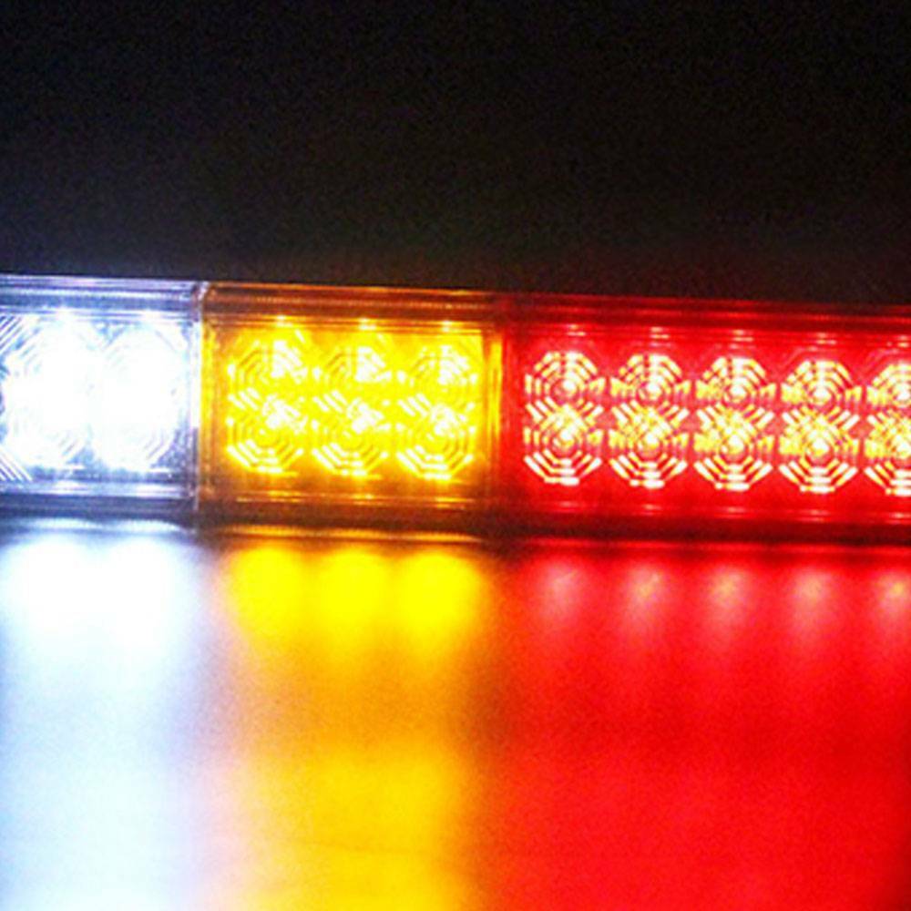2x12V LED Rear Tail Stop Reverse Lamp Indicator Light Trailer Caravan Van Truck