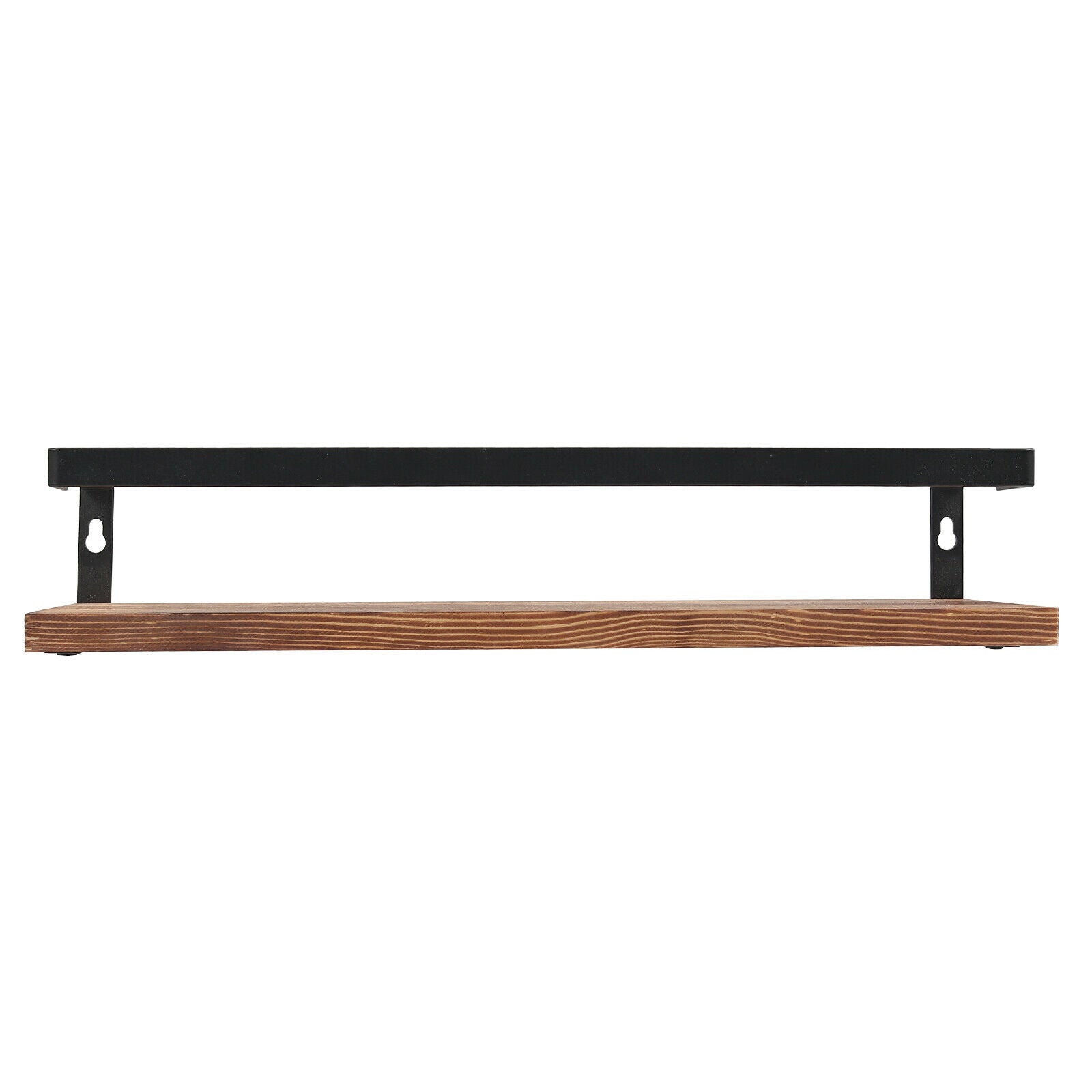 2X Wood Floating Wall Mounted Hanging Rack Display Rustic Shelf Storage Shelves