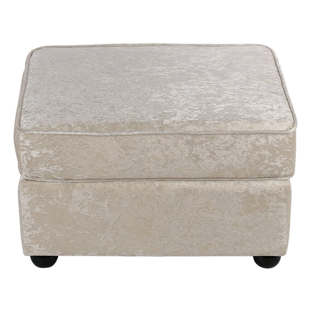 Detachable Storage Ottoman Chair Footstool Rest Stool Padded Seat Chest Entryway