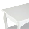 Wooden Coffee Tea Table Modern White Shelf Storage Living Room Home Furniture