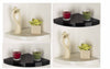 High Gloss Floating Corner Shelf Wall Mounted Storage Unit Shelving Display Kit