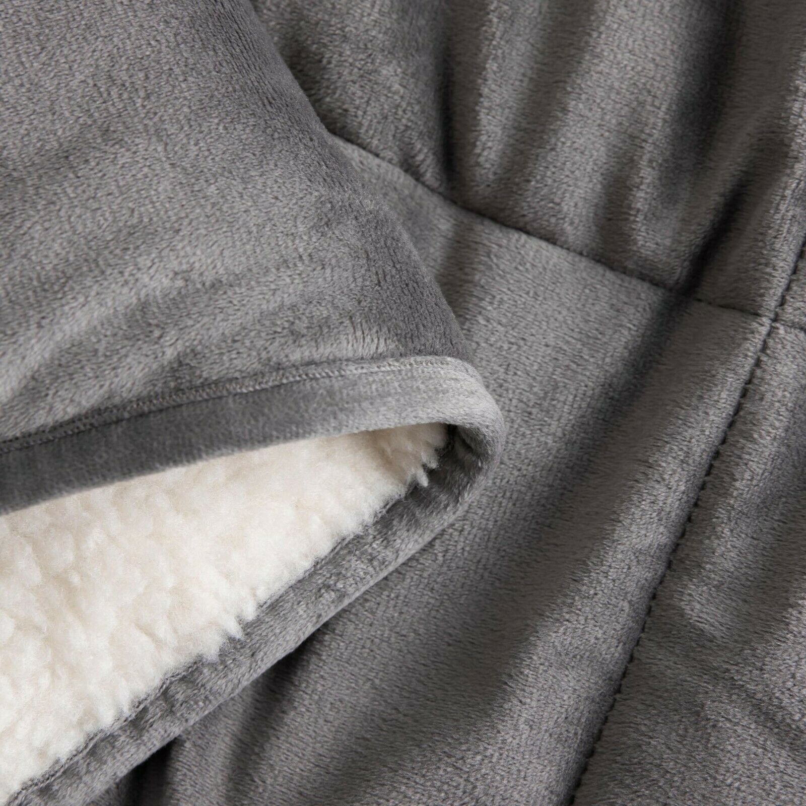 SHERPA FLEECE WEIGHTED BLANKET PLUSH VELVET SOFT WARM SENSORY ANXIETY AUTISM