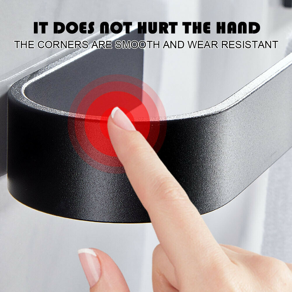 25cm New Towel Rail Rack Holder Wall Mounted Bathroom Shelf Stainless steel UK