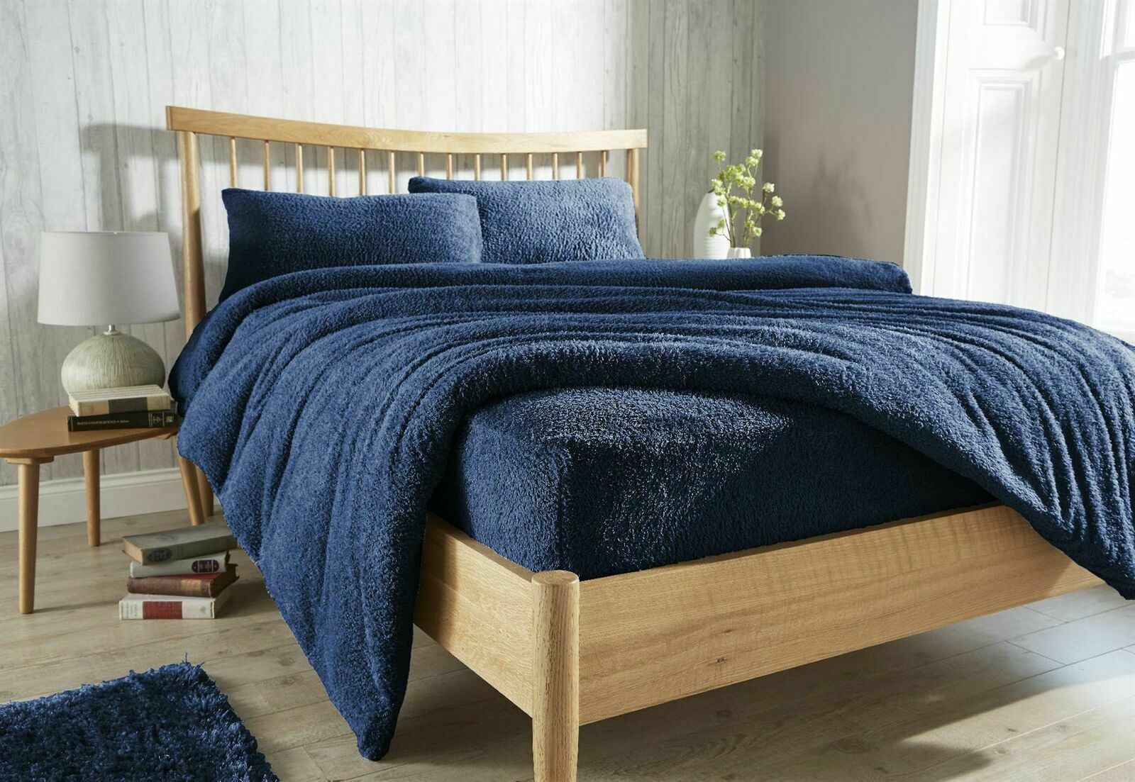 Teddy Bear Fleece Duvet Cover Set Pillow Case Sherpa Thermal Warm Soft Bedding